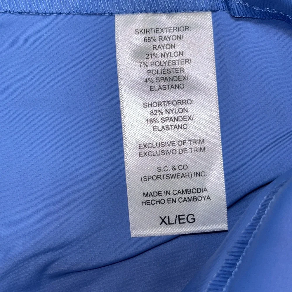 New‎ SC&CO Golf Athletic Skort Skirt XL Stretch Active 360 Tummy Control Blue - Picture 4 of 13